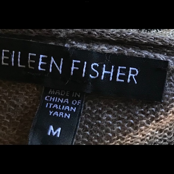 🎉H-P🎉 EILEEN FISHER Sexy n’ Soft Taupe / Greige Neutral Linen Sweater - Picture 8 of 11